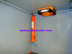8-ton Hydraulic Jack and Battery Operated Fan/Light Combo
